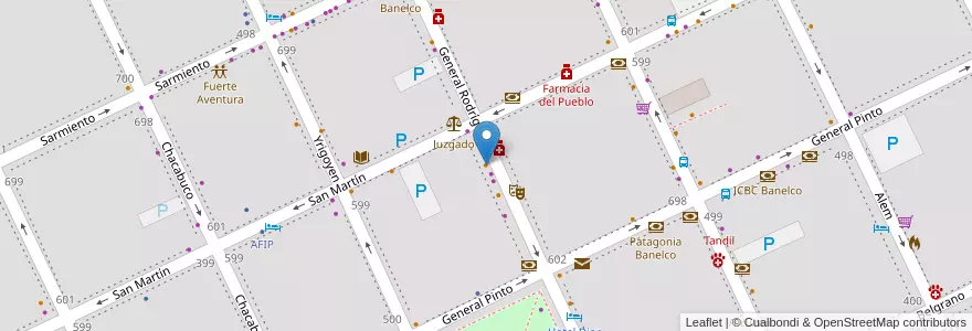 Mapa de ubicacion de La Aldea en Argentina, Buenos Aires, Partido De Tandil, Tandil.