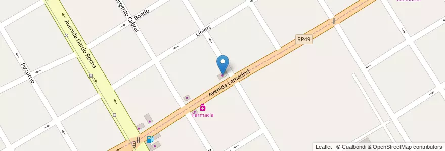 Mapa de ubicacion de La Amoladora en Argentinië, Buenos Aires, Partido De Quilmes, Quilmes.