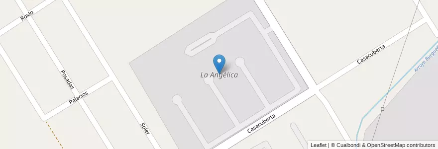 Mapa de ubicacion de La Angélica en Arjantin, Buenos Aires, Partido Del Pilar, Pilar.