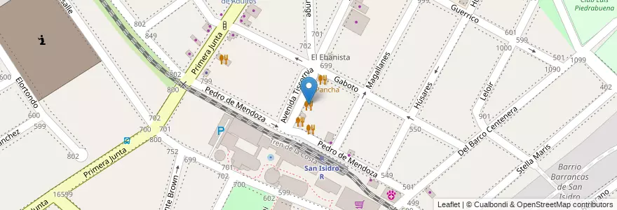 Mapa de ubicacion de La Anita en 아르헨티나, 부에노스아이레스주, Partido De San Isidro, San Isidro.