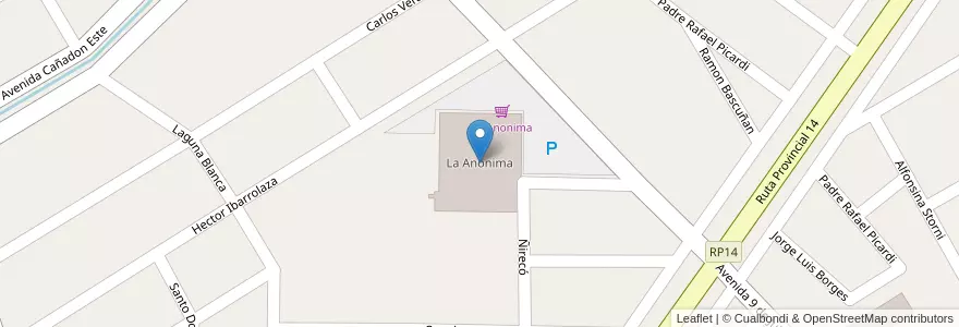 Mapa de ubicacion de La Anonima en 阿根廷, 智利, 內烏肯省, Departamento Zapala, Zapala, Zapala.