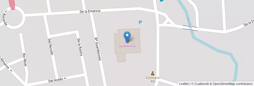 Mapa de ubicacion de La Anonima en Arjantin, Departamento Ushuaia, Şili, Tierra Del Fuego, Ushuaia.
