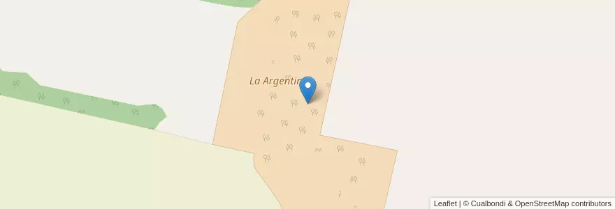 Mapa de ubicacion de La Argentina en Arjantin, Córdoba, Departamento General San Martín, Pedanía Yucat.