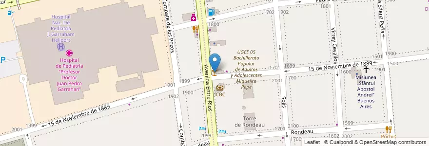 Mapa de ubicacion de La Armonia, Constitucion en الأرجنتين, Ciudad Autónoma De Buenos Aires, Comuna 4, Buenos Aires.
