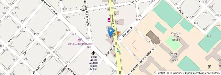 Mapa de ubicacion de La Avenida en Argentine, Province De Buenos Aires, Partido De La Matanza, Ramos Mejía.