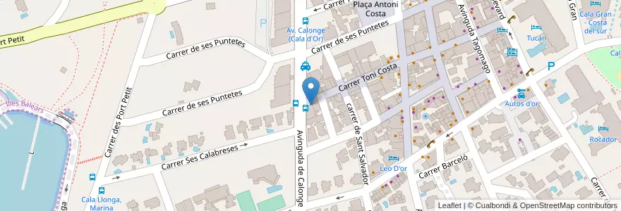 Mapa de ubicacion de La Avenida en Espagne, Espagne (Eaux Territoriales), Migjorn.