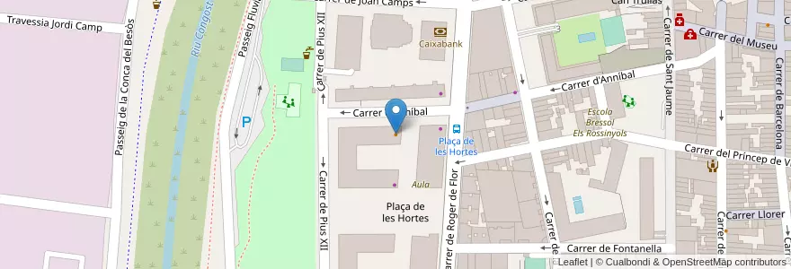 Mapa de ubicacion de La Baguetina en Испания, Каталония, Барселона, Вальес-Орьенталь, Granollers.