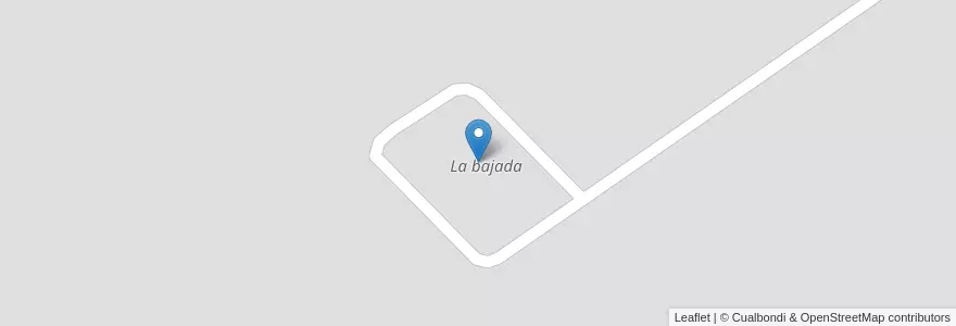 Mapa de ubicacion de La bajada en アルゼンチン, サンティアゴ・デル・エステロ州, Departamento Banda.