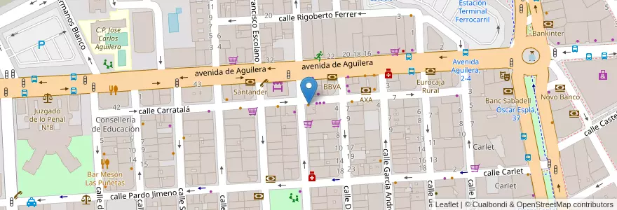 Mapa de ubicacion de La Barrita del Mercado en Испания, Валенсия, Аликанте, Алаканти, Аликанте.