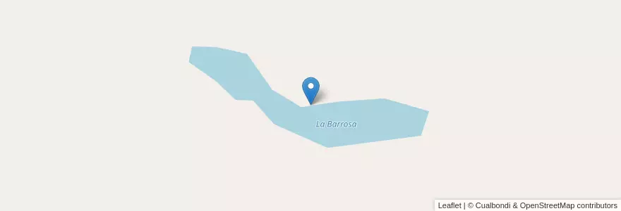 Mapa de ubicacion de La Barrosa en الأرجنتين, تشيلي, نيوكوين, Departamento Catán Lil.
