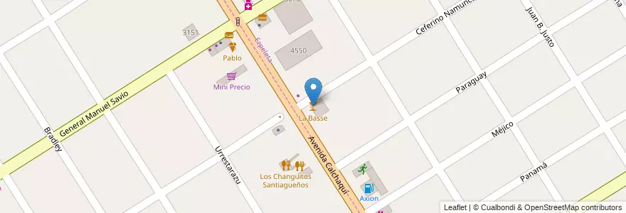 Mapa de ubicacion de La Basse en アルゼンチン, ブエノスアイレス州, Partido De Quilmes, Quilmes, Ezpeleta.