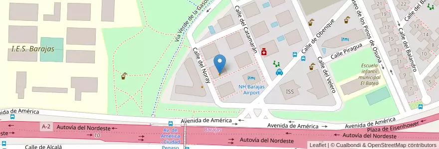 Mapa de ubicacion de La Bekada en Испания, Мадрид, Мадрид, Área Metropolitana De Madrid Y Corredor Del Henares, Мадрид.