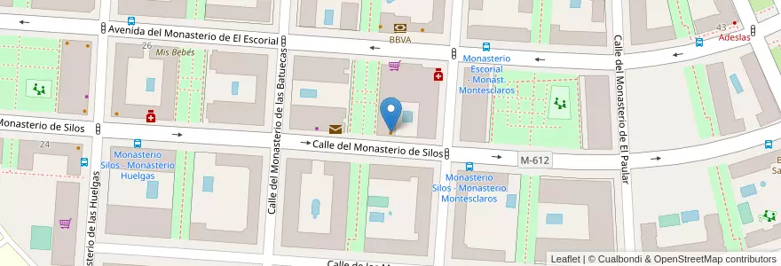 Mapa de ubicacion de La Bella Anna en スペイン, マドリード州, Comunidad De Madrid, Área Metropolitana De Madrid Y Corredor Del Henares, Madrid.