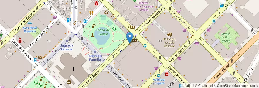 Mapa de ubicacion de La Bicicleta en Espanha, Catalunha, Barcelona, Barcelonès, Barcelona.