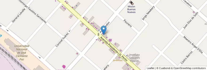 Mapa de ubicacion de La Bicicleta en Argentina, Buenos Aires, Partido De José C. Paz.