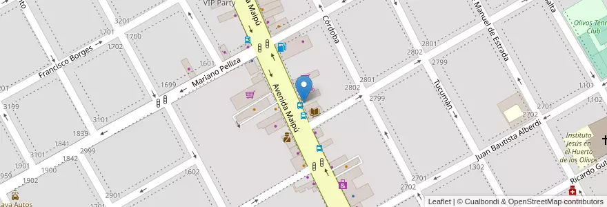 Mapa de ubicacion de La Birra Bar en Argentina, Buenos Aires, Partido De Vicente López, Vicente López.