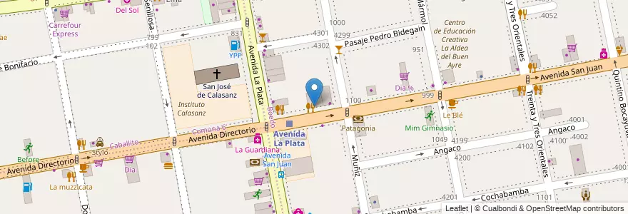 Mapa de ubicacion de La Birra, Boedo en 아르헨티나, Ciudad Autónoma De Buenos Aires, Comuna 5, 부에노스아이레스.