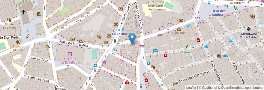 Mapa de ubicacion de la Bobia en 스페인, Comunidad De Madrid, Comunidad De Madrid, Área Metropolitana De Madrid Y Corredor Del Henares, 마드리드.