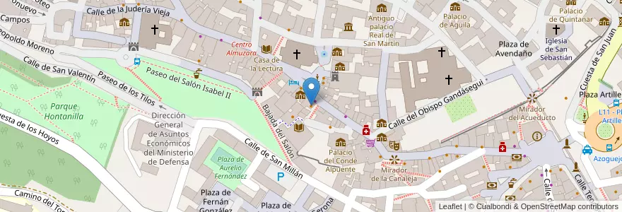Mapa de ubicacion de La bodega del Barbero en スペイン, カスティーリャ・イ・レオン州, Segovia, Segovia.