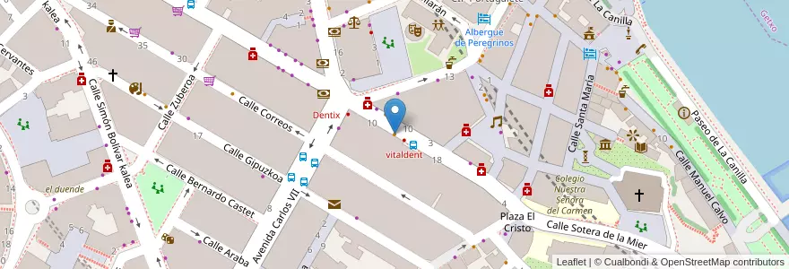 Mapa de ubicacion de la bodeguilla en 西班牙, 巴斯克, 比斯开, Bilboaldea, Portugalete.