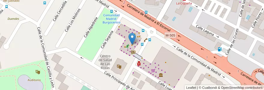 Mapa de ubicacion de La Bodeguita de Arriba en España, Comunidad De Madrid, Comunidad De Madrid, Área Metropolitana De Madrid Y Corredor Del Henares, Las Rozas De Madrid.