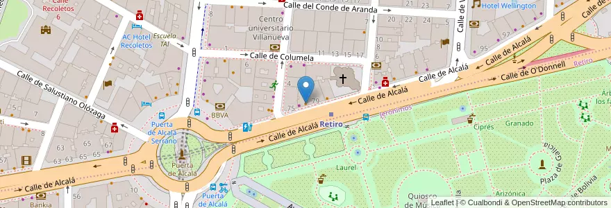 Mapa de ubicacion de La Bodeguita de Fábula en Spain, Community Of Madrid, Community Of Madrid, Área Metropolitana De Madrid Y Corredor Del Henares, Madrid.