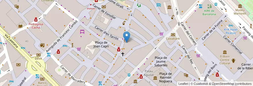 Mapa de ubicacion de La Bona Sort en اسپانیا, Catalunya, Barcelona, Barcelonès, Barcelona.