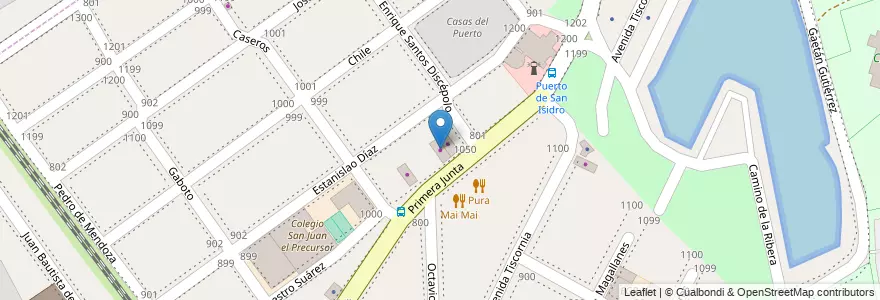 Mapa de ubicacion de La Boutique Market en Argentinië, Buenos Aires, Partido De San Isidro, San Isidro.