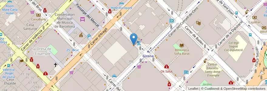Mapa de ubicacion de La Brasa en Испания, Каталония, Барселона, Барселонес, Барселона.