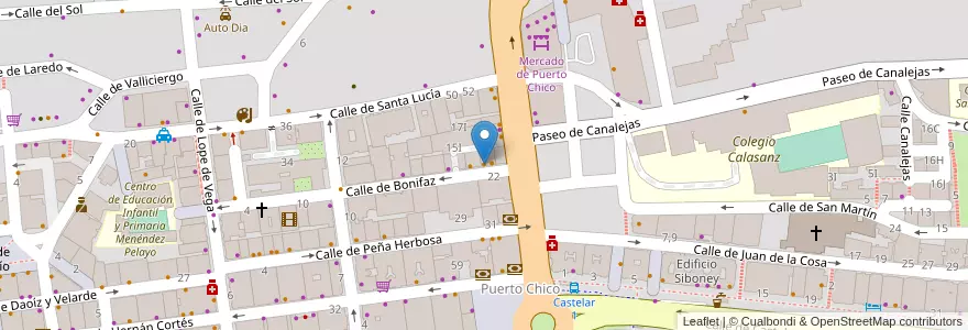 Mapa de ubicacion de La Brocheta en スペイン, カンタブリア州, カンタブリア州, Santander, Santander.