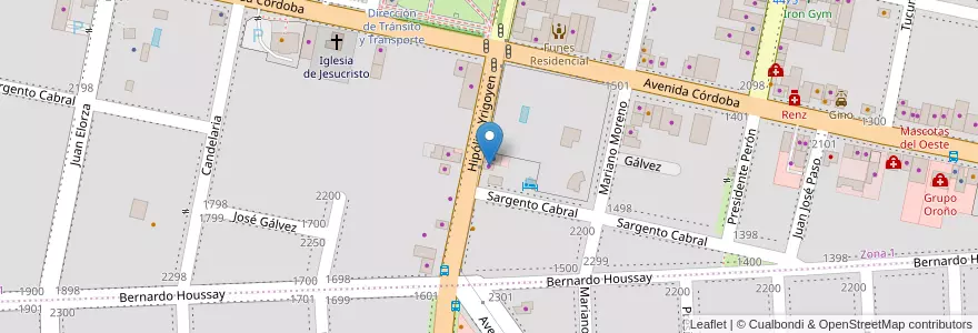 Mapa de ubicacion de La Buena $uerte en Argentina, Santa Fe, Departamento Rosario, Municipio De Funes, Funes.