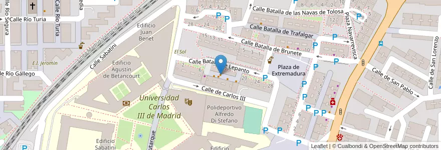 Mapa de ubicacion de La Buhardilla en Spain, Community Of Madrid, Community Of Madrid, Área Metropolitana De Madrid Y Corredor Del Henares, Leganés.