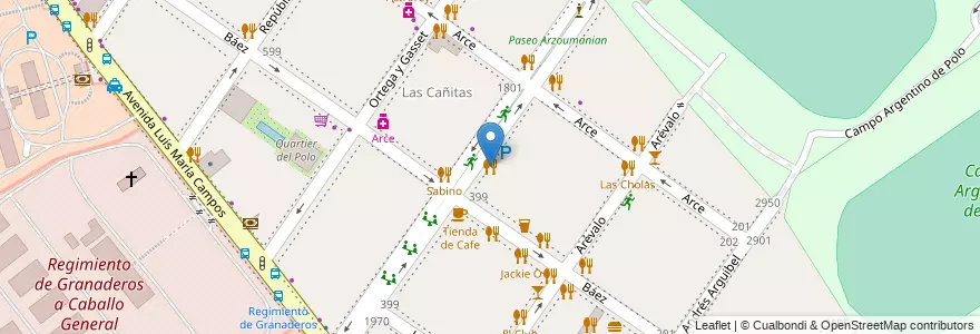 Mapa de ubicacion de La Caballeriza, Palermo en Argentine, Ciudad Autónoma De Buenos Aires, Buenos Aires, Comuna 14.