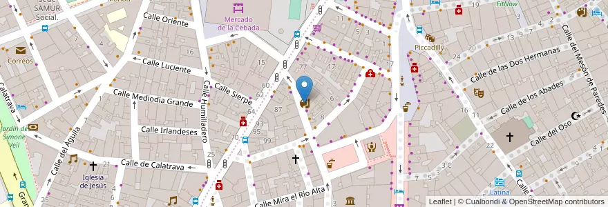 Mapa de ubicacion de La Cabeza No Para en 스페인, Comunidad De Madrid, Comunidad De Madrid, Área Metropolitana De Madrid Y Corredor Del Henares, 마드리드.