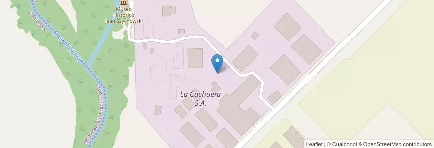 Mapa de ubicacion de La Cachuera S.A. en アルゼンチン, ミシオネス州, Departamento Apóstoles, Municipio De Apóstoles.