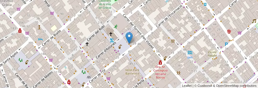Mapa de ubicacion de La Cafetera en إسبانيا, كتالونيا, برشلونة, بارسلونس, Barcelona.