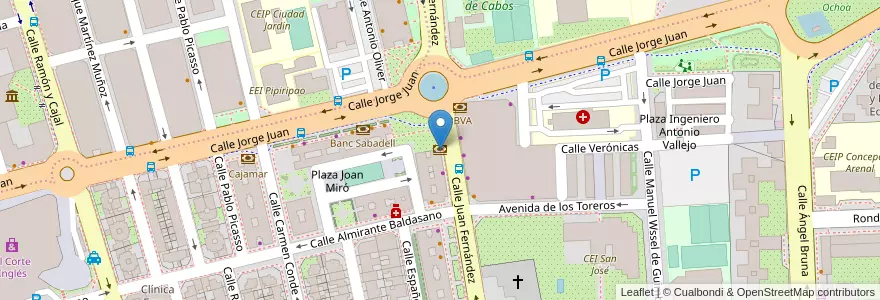 Mapa de ubicacion de La Caixa - Banco de Murcia en Испания, Región De Murcia, Región De Murcia, Campo De Cartagena Y Mar Menor, Cartagena.