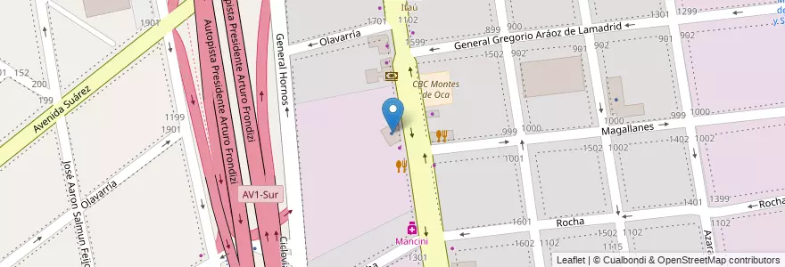 Mapa de ubicacion de La Caja, Barracas en Arjantin, Ciudad Autónoma De Buenos Aires, Comuna 4, Buenos Aires.