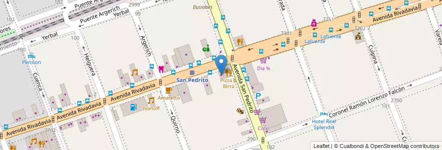 Mapa de ubicacion de La Cambadesa, Flores en Argentine, Ciudad Autónoma De Buenos Aires, Comuna 7, Buenos Aires.