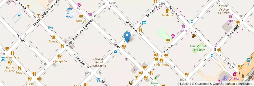 Mapa de ubicacion de La Camorra, Palermo en Argentina, Ciudad Autónoma De Buenos Aires, Buenos Aires, Comuna 14.
