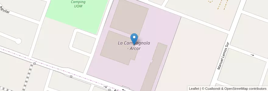 Mapa de ubicacion de La Campagnola - Arcor en Argentina, San Juan, Cile, Rawson.