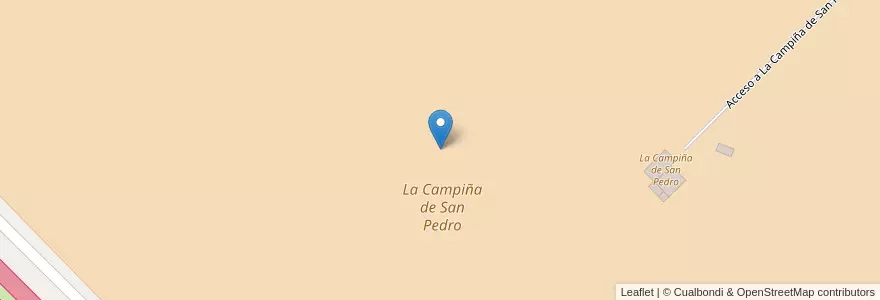 Mapa de ubicacion de La Campiña de San Pedro en آرژانتین, استان بوئنوس آیرس, Partido De San Pedro.