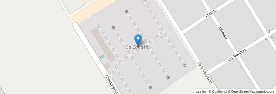Mapa de ubicacion de La Candela en Argentina, Buenos Aires, Partido Del Pilar, Pilar.