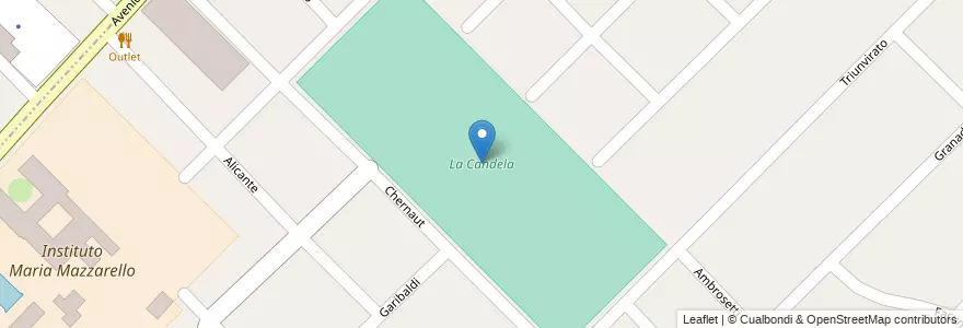 Mapa de ubicacion de La Candela en Argentinië, Buenos Aires, Partido De La Matanza, Villa Luzuriaga.