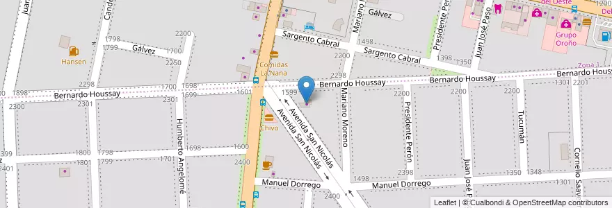 Mapa de ubicacion de La Candelaria en 아르헨티나, Santa Fe, Departamento Rosario, Municipio De Funes, Funes.