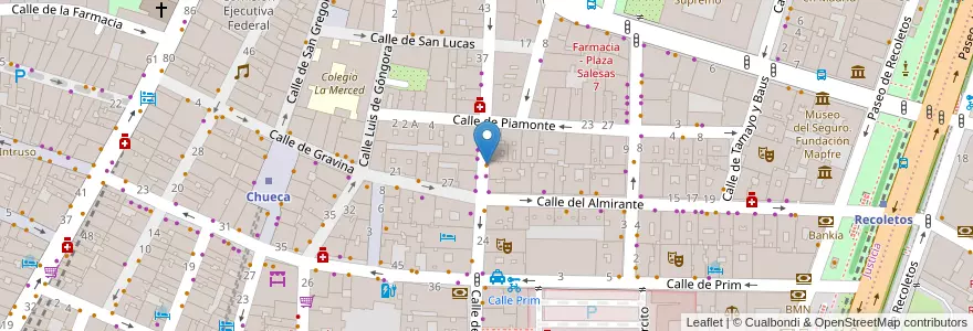 Mapa de ubicacion de La Candelita en İspanya, Comunidad De Madrid, Comunidad De Madrid, Área Metropolitana De Madrid Y Corredor Del Henares, Madrid.