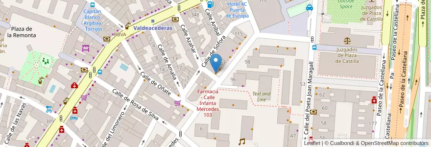 Mapa de ubicacion de La Canica en Испания, Мадрид, Мадрид, Área Metropolitana De Madrid Y Corredor Del Henares, Мадрид.