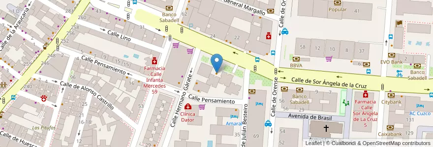 Mapa de ubicacion de La Cantina en 스페인, Comunidad De Madrid, Comunidad De Madrid, Área Metropolitana De Madrid Y Corredor Del Henares, 마드리드.