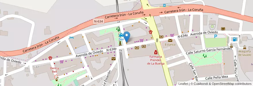 Mapa de ubicacion de La Cantina en Испания, Астурия, Астурия, Siero.