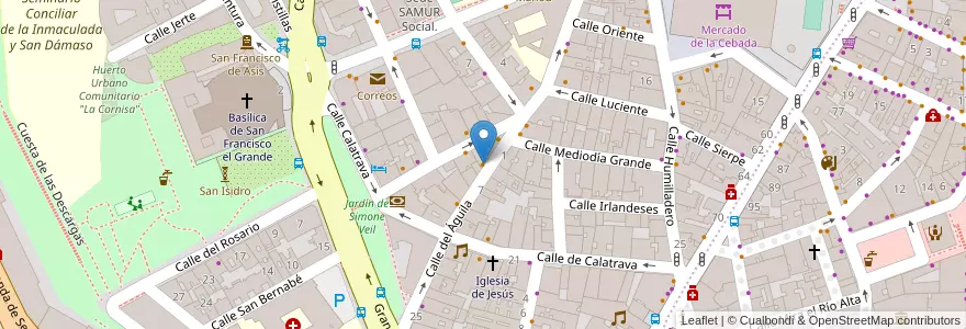 Mapa de ubicacion de La Carab en スペイン, マドリード州, Comunidad De Madrid, Área Metropolitana De Madrid Y Corredor Del Henares, Madrid.
